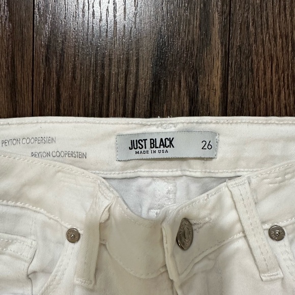 Just Black jeans with rips down down the legs - Picture 3 of 3